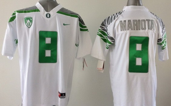 Oregon Ducks #8 Marcus Mariota 2014 White Limited Kids Jersey Oregon Ducks #8 Marcus Mariota 2014 White Limited Kids Jersey